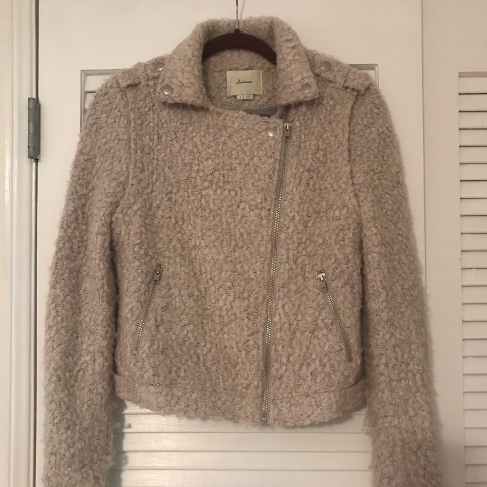 ELEVENSES Wooly zipper up sweater